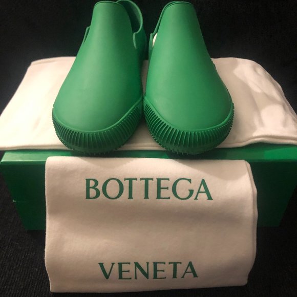 WOMEN 100% AUTHENTIC BEAUTIFUL BOTTEGA VENETA COMFTY RUBBER LOAFERS - Picture 8 of 14